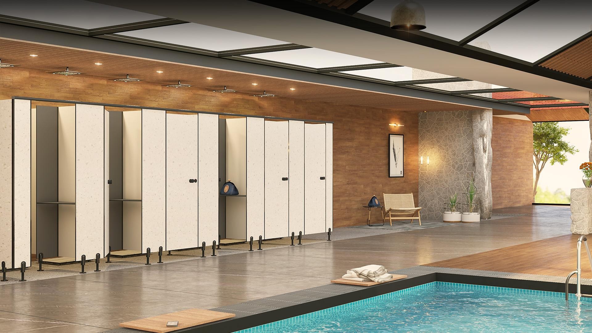 Durable shower cubicles and high-performance wall panels by Greenlam Sturdo