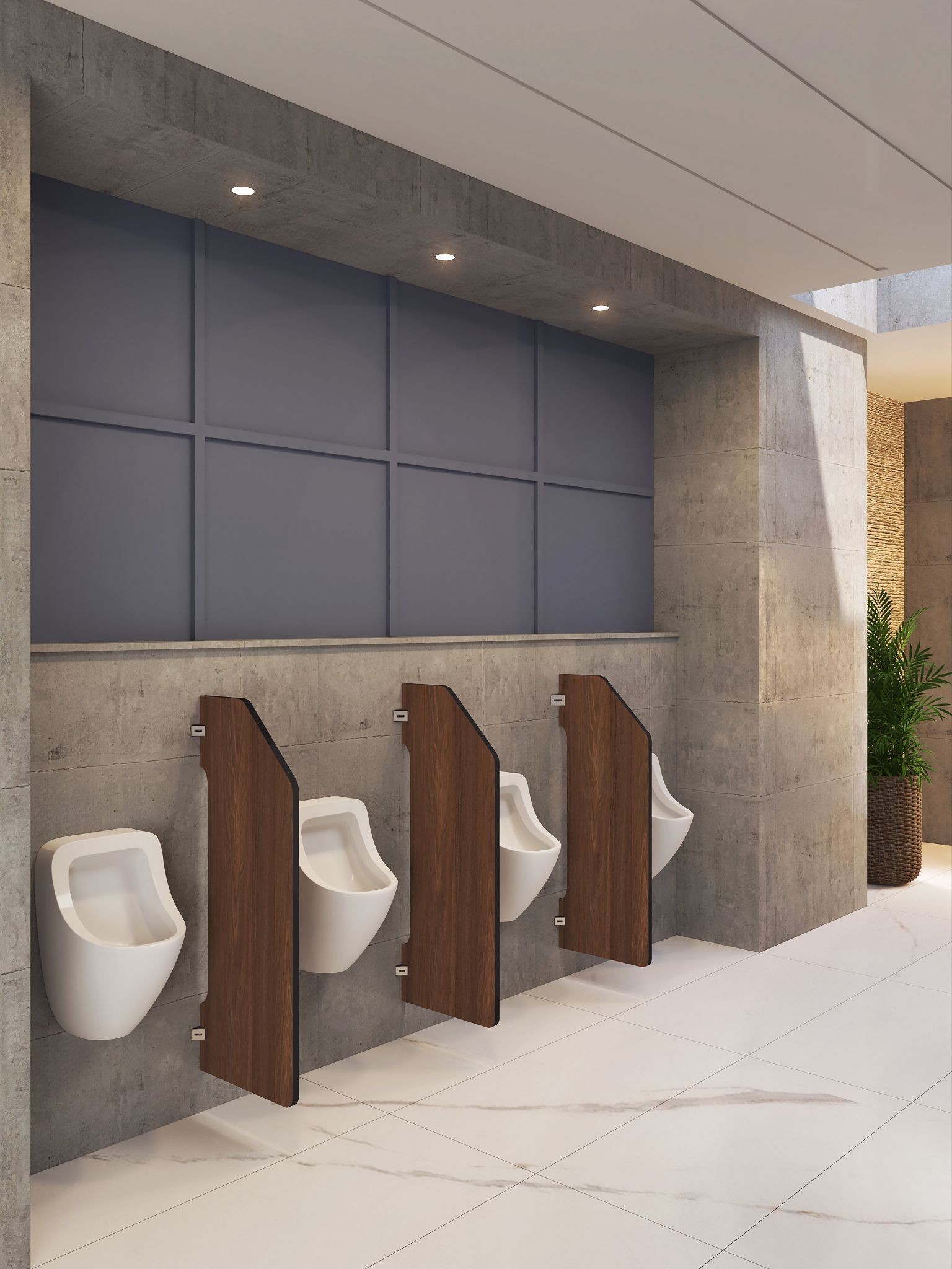 Urinal partition design by Greenlam Sturdo